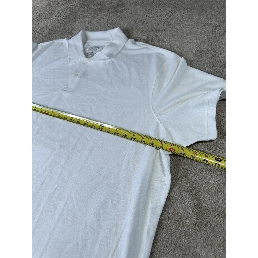 st johns bay Men’s Polo Shirt,comfort Stretch,white ,size 5XL - Picture 4 of 8
